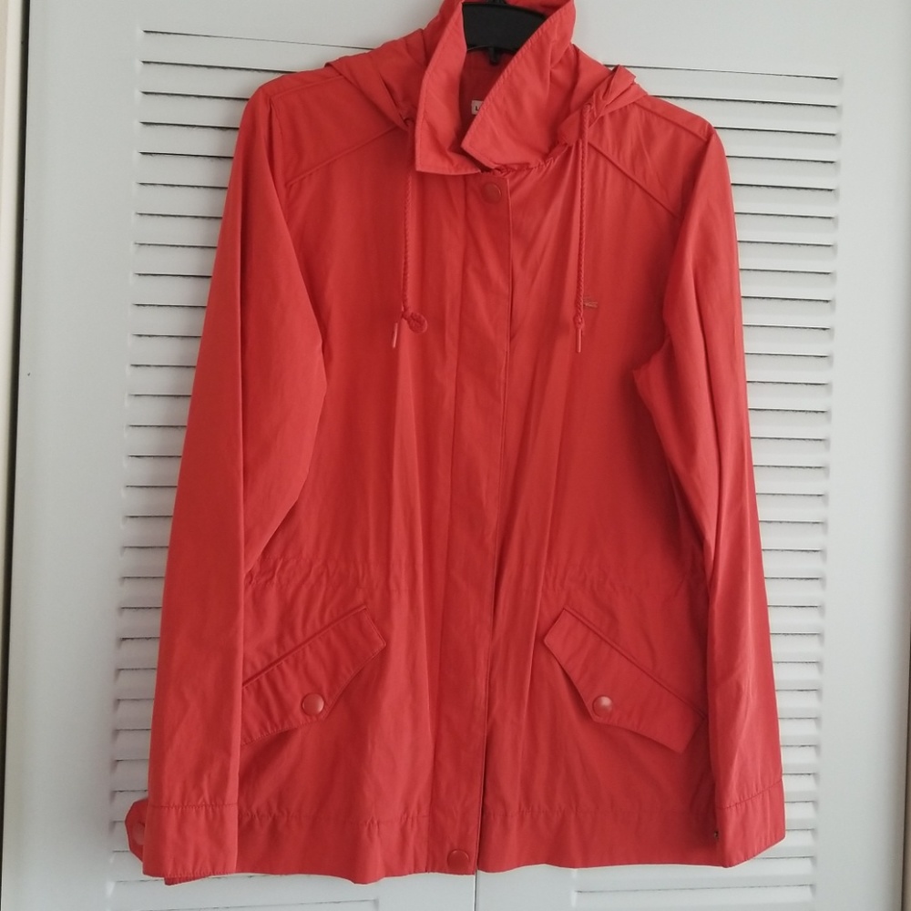 Lacoste Orange Rain Jacket